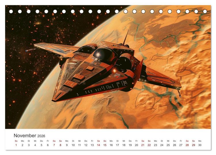 Produktbild: Sternenreisen - Ein kosmischer Kalender (Tischkalender 2026 DIN A5 quer), CALVENDO Monatskalender