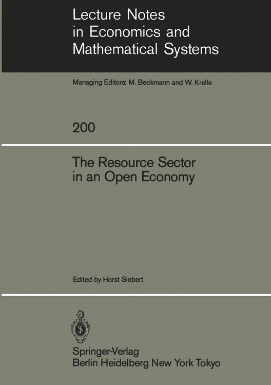 Produktbild: The Resource Sector in an Open Economy