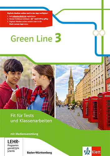 Produktbild: Green Line 3. Fit f&uuml;r Tests und Klassenarbeiten. Arbeitsheft mit L&ouml;sungsheft und Mediensammlung. Baden-W&uuml;rttemberg ab 2016