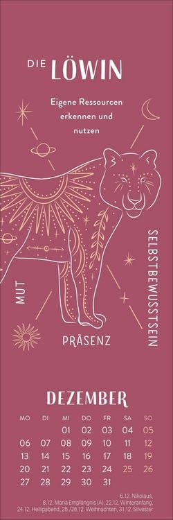 Produktbild: Krafttiere Lesezeichen & Kalender 2027