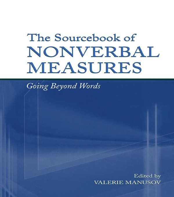 Produktbild: The Sourcebook of Nonverbal Measures