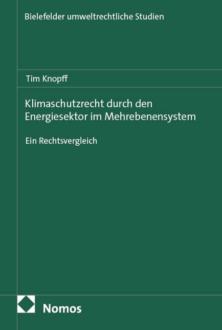 Produktbild: Klimaschutzrecht durch den Energiesektor im Mehrebenensystem