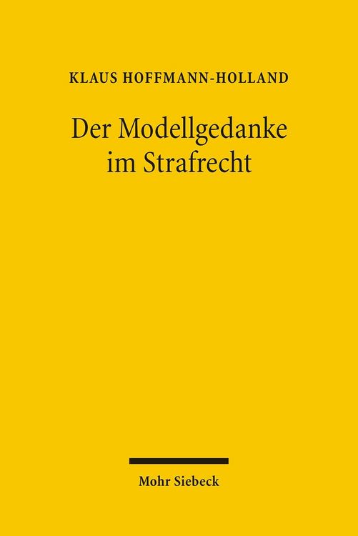 Produktbild: Der Modellgedanke im Strafrecht
