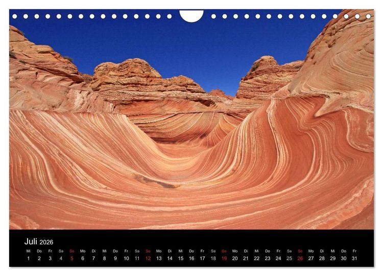 Produktbild: Sand und Stein 2026 (Wandkalender 2026 DIN A4 quer), CALVENDO Monatskalender