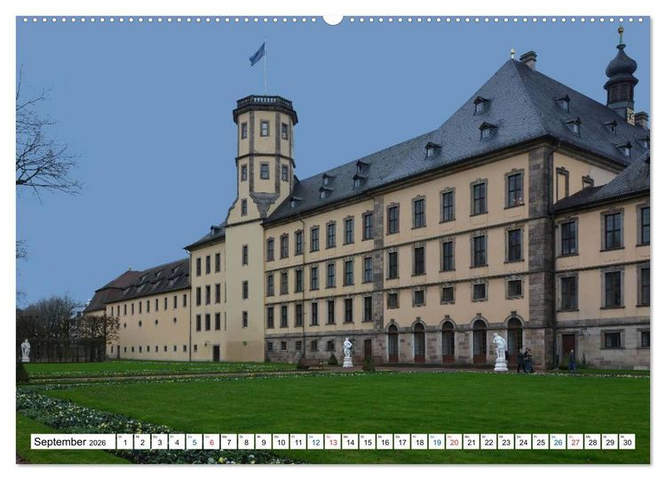 Produktbild: Fulda - die Barockstadt (hochwertiger Premium Wandkalender 2026 DIN A2 quer), Kunstdruck in Hochglanz