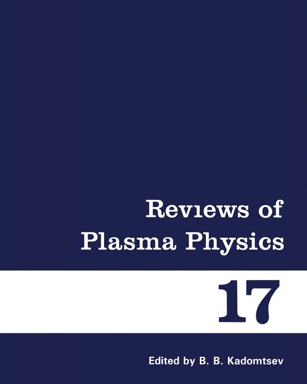 Produktbild: Reviews of Plasma Physics