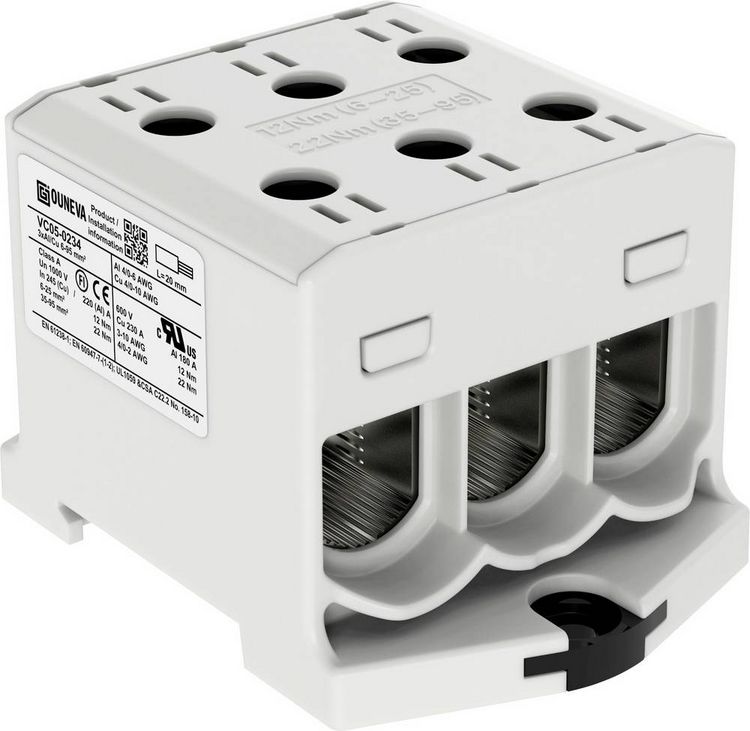 Produktbild: Ouneva Group VC05-0234 Verteilerblock Schrauben Grau 1St.