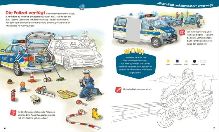 Produktbild: WAS IST WAS Junior Mitmach-Heft Polizei