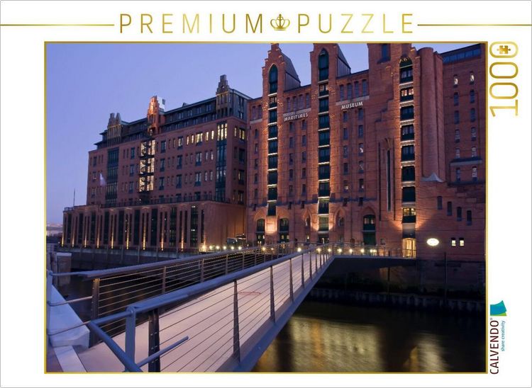 Produktbild: CALVENDO Puzzle Maritimes Museum in der Speicherstadt, Hamburg, Deutschland, Europa | 1000 Teile Lege-Gr&ouml;&szlig;e 64x48cm Foto-Puzzle f&uuml;r gl&uuml;ckliche Stunden