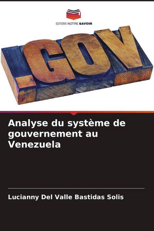Produktbild: Analyse du syst&egrave;me de gouvernement au Venezuela
