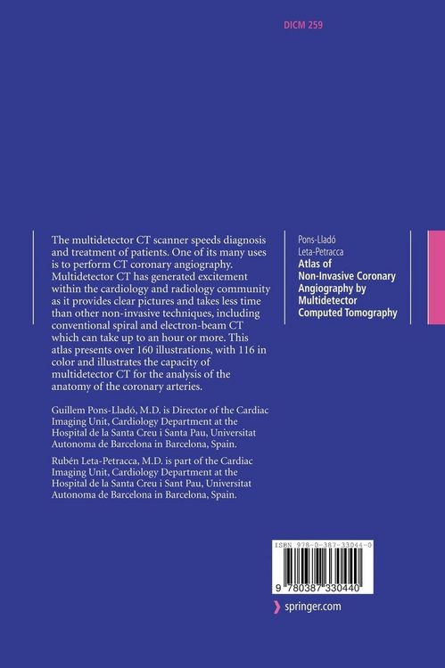 Produktbild: Atlas of Non-Invasive Coronary Angiography by Multidetector Computed Tomography