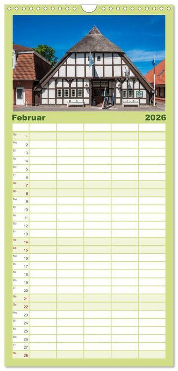 Produktbild: Familienplaner 2026 - Fehmarn - "fe mer" nat&uuml;rlich "am Meer gelegen" mit 5 Spalten (Wandkalender, 21 x 45 cm) CALVENDO