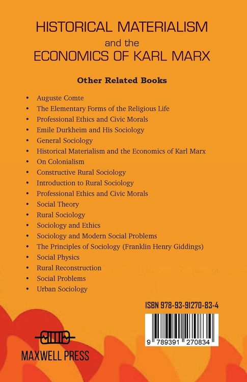 Produktbild: Historical Materialism and theEconomics of Karl Marx