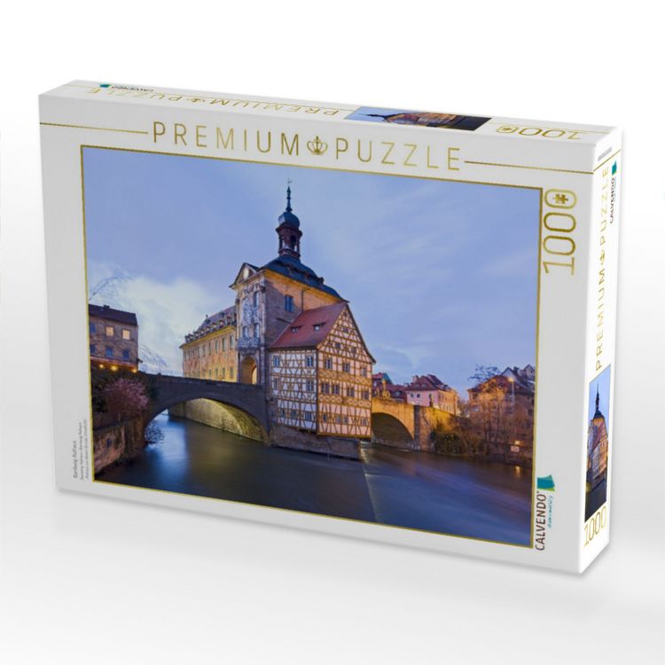 Produktbild: CALVENDO Puzzle Bamberg, Rathaus | 1000 Teile Lege-Gr&ouml;&szlig;e 64x48cm Foto-Puzzle f&uuml;r gl&uuml;ckliche Stunden