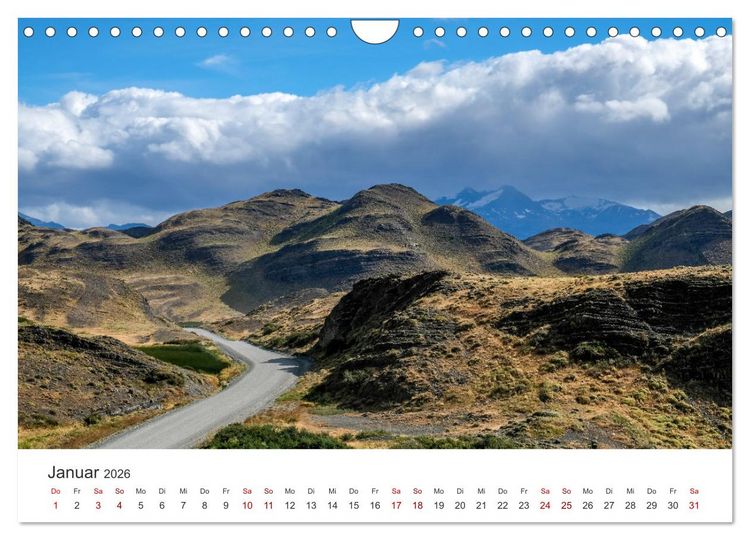Produktbild: Chile - Ein unbekanntes Paradies. (Wandkalender 2026 DIN A4 quer), CALVENDO Monatskalender