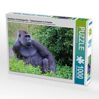 Produktbild: CALVENDO Puzzle Westlicher Flachlandgorilla - Tiefenentspannt im Paradies | 1000 Teile Lege-Gr&ouml;&szlig;e 64x48cm Foto-Puzzle f&uuml;r gl&uuml;ckliche Stunden