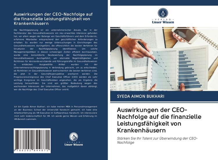 Produktbild: Auswirkungen der CEO-Nachfolge auf die finanzielle Leistungsf&auml;higkeit von Krankenh&auml;usern