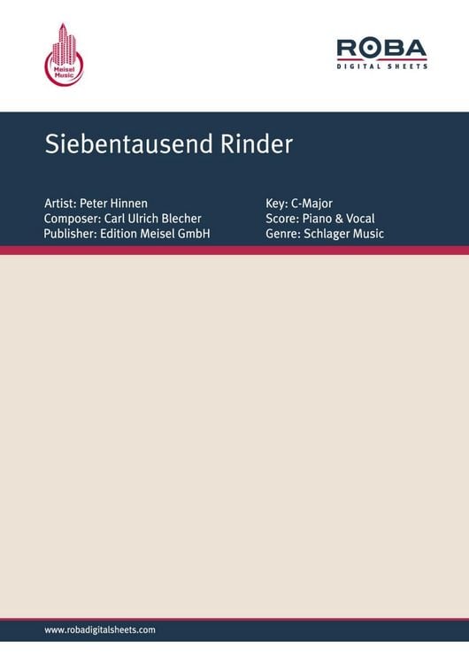 Produktbild: Siebentausend Rinder