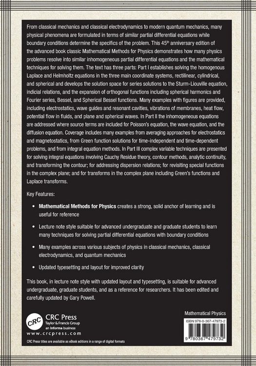 Produktbild: Mathematical Methods for Physics