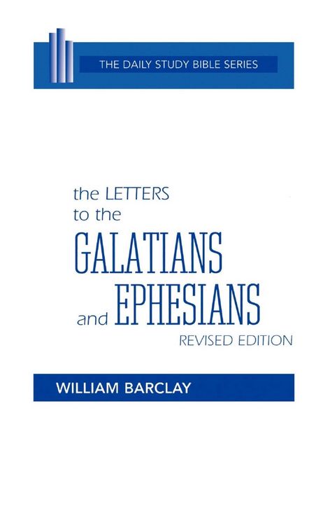 Produktbild: The Letters to the Galatians and Ephesians