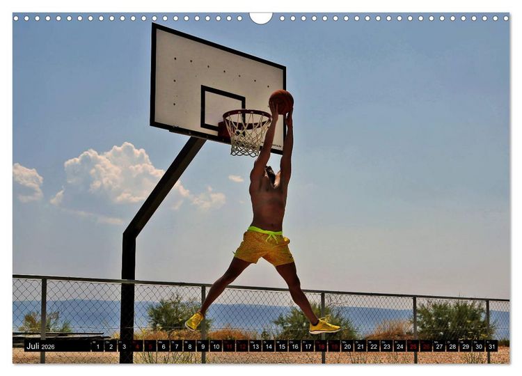Produktbild: Basketball Action (Wandkalender 2026 DIN A3 quer), CALVENDO Monatskalender