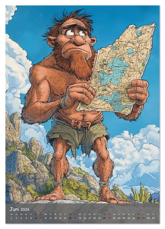 Produktbild: Der Neandertaler - Das vergessene Volk (Wandkalender 2026 DIN A4 hoch), CALVENDO Monatskalender
