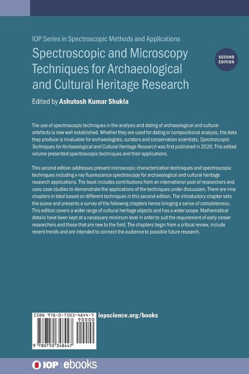 Produktbild: Spectroscopic and Microscopy Techniques for Archaeological and Cultural Heritage Research (Second Edition)