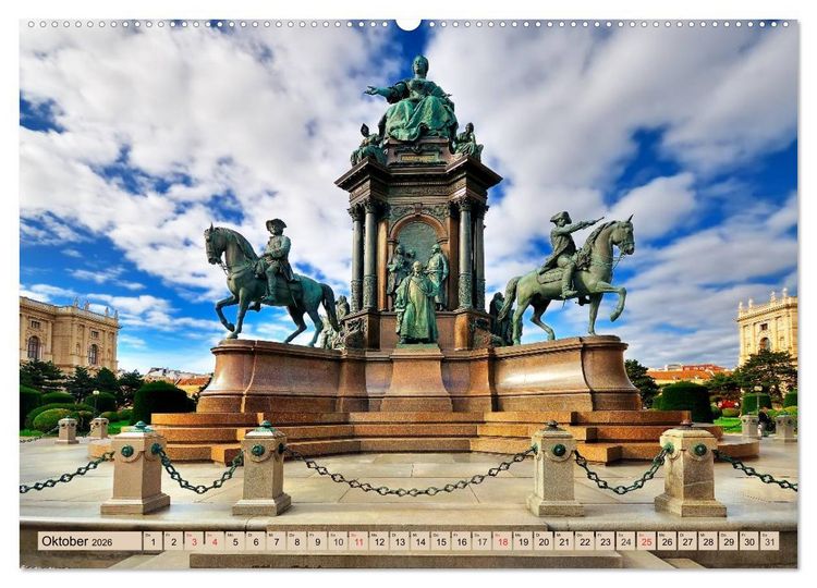 Produktbild: Geliebtes Wien. &Ouml;sterreichs Perle an der Donau (hochwertiger Premium Wandkalender 2026 DIN A2 quer), Kunstdruck in Hochglanz