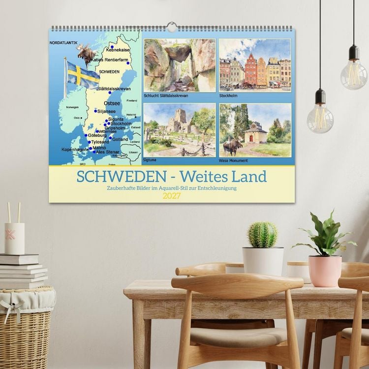 Produktbild: Schweden - Weites Land (Wandkalender 2027 DIN A2 quer), CALVENDO Monatskalender