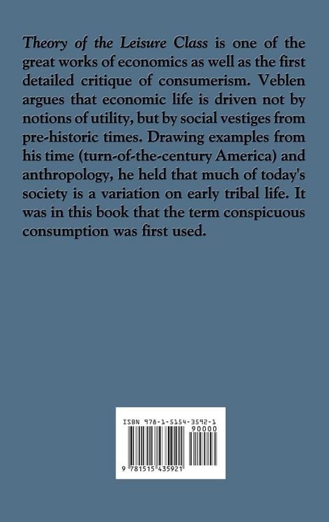 Produktbild: The Theory of the Leisure Class