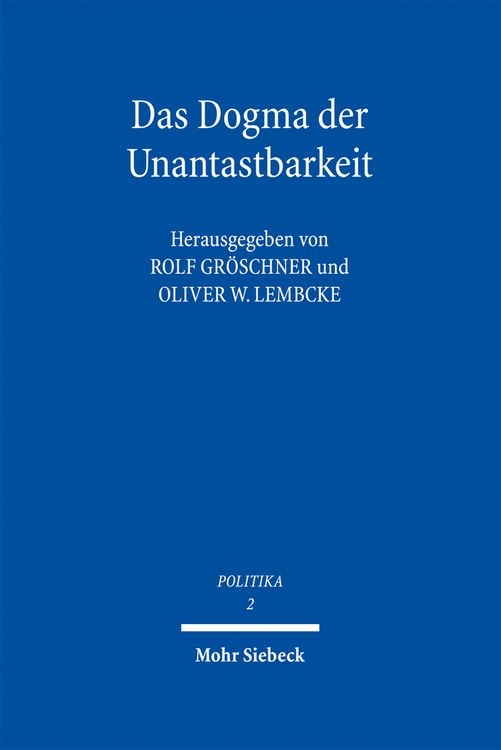 Produktbild: Das Dogma der Unantastbarkeit