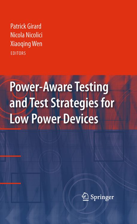 Produktbild: Power-Aware Testing and Test Strategies for Low Power Devices