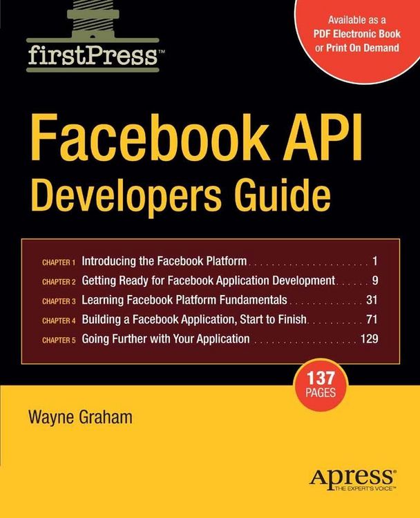 Produktbild: Facebook API Developers Guide