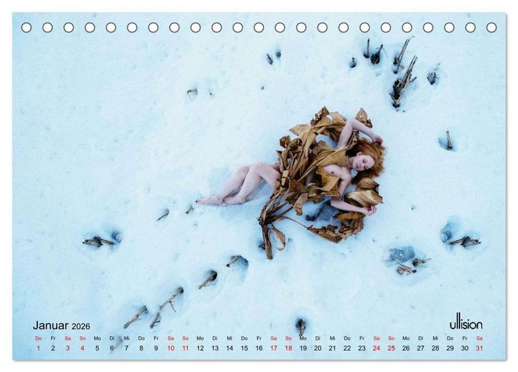 Produktbild: Poesie der Stille &ndash; Akt in der Natur (Tischkalender 2026 DIN A5 quer), CALVENDO Monatskalender