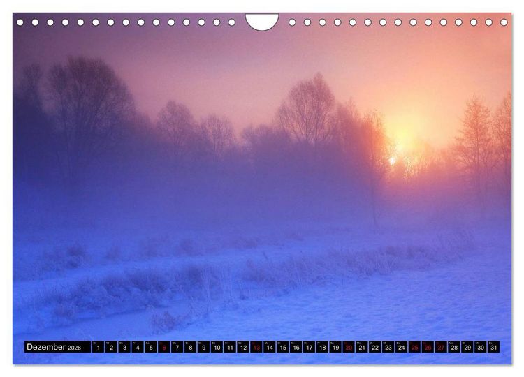 Produktbild: Entschleunigung - Zeit zum Durchatmen (Wandkalender 2026 DIN A4 quer), CALVENDO Monatskalender