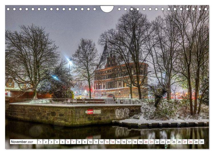 Produktbild: L&uuml;beck &ndash; Poetische Ansichten (Wandkalender 2027 DIN A4 quer), CALVENDO Monatskalender