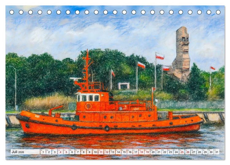 Produktbild: Danzig entdecken - Sehensw&uuml;rdigkeiten der polnischen Hansestadt (Tischkalender 2026 DIN A5 quer), CALVENDO Monatskalender