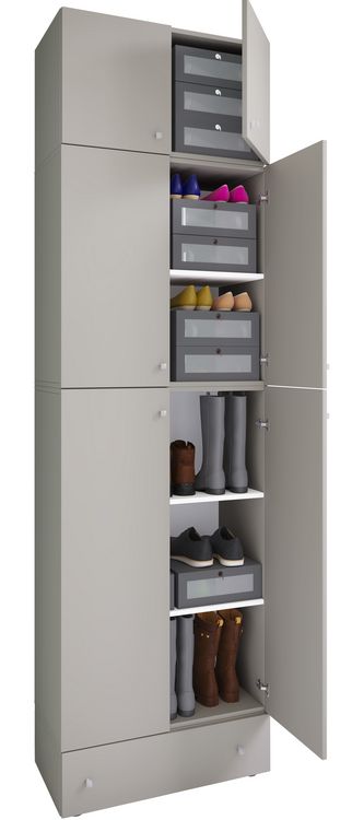 Produktbild: XXL Schuhschrank Kleiderschrank Schrank Lona 5f AS