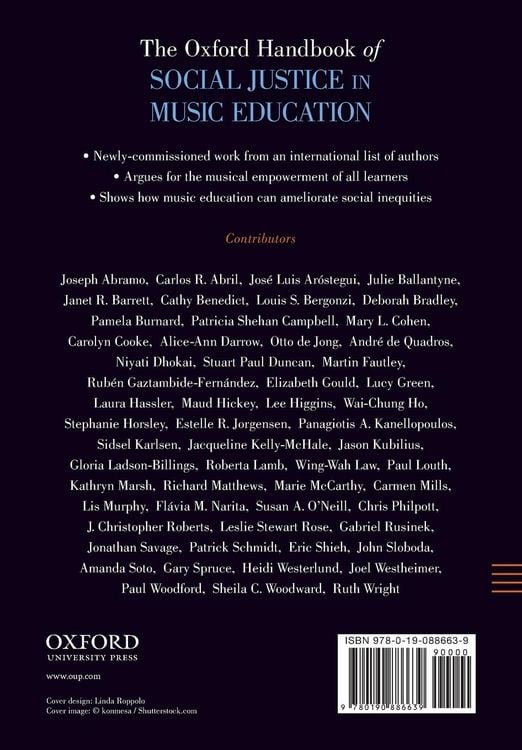 Produktbild: Oxford Handbook of Social Justice in Music Education