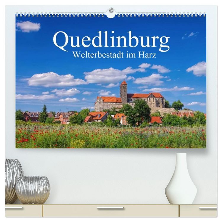 Produktbild: Quedlinburg - Welterbestadt im Harz (hochwertiger Premium Wandkalender 2026 DIN A2 quer), Kunstdruck in Hochglanz
