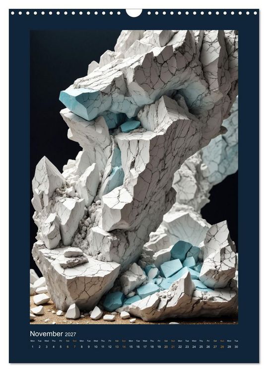 Produktbild: Fantastic Minerals - Mysterious Treasures (Wall Calendar 2027 DIN A3 portrait), CALVENDO 12 Month Wall Calendar