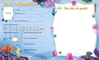 Produktbild: Disney Findet Nemo Kindergartenfreundebuch
