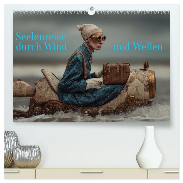Produktbild: Seelenreise durch Wind und Wellen (hochwertiger Premium Wandkalender 2026 DIN A2 quer), Kunstdruck in Hochglanz