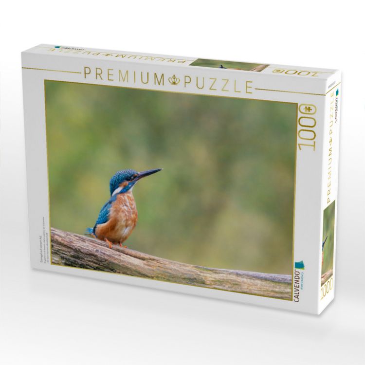 Produktbild: CALVENDO Puzzle Eisvogel auf seinem Ast | 1000 Teile Lege-Gr&ouml;&szlig;e 64x48cm Foto-Puzzle f&uuml;r gl&uuml;ckliche Stunden