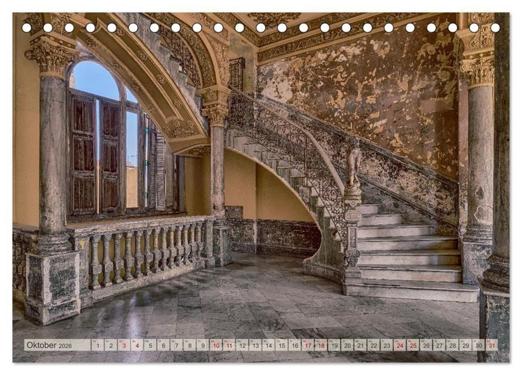 Produktbild: Lost Places - vergessene Sch&auml;tze (Tischkalender 2026 DIN A5 quer), CALVENDO Monatskalender