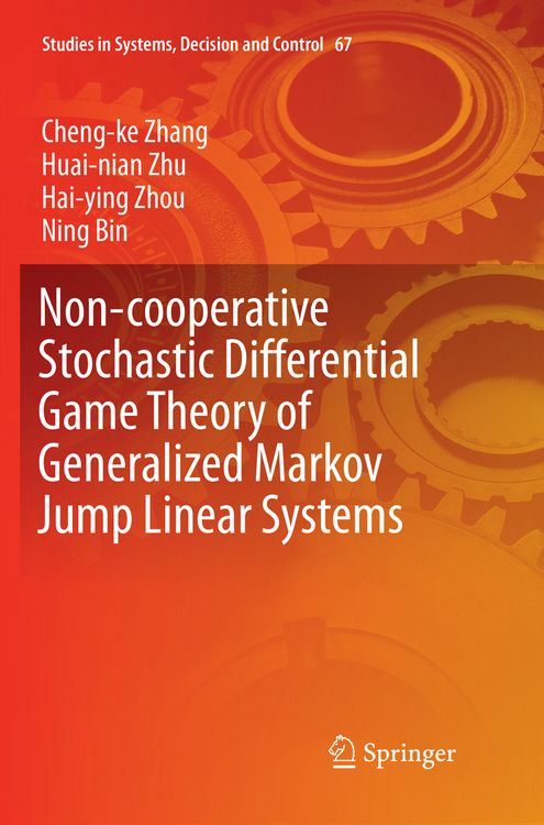 Produktbild: Non-cooperative Stochastic Differential Game Theory of Generalized Markov Jump Linear Systems