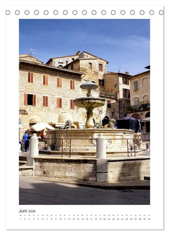 Produktbild: Assisi - Die Stadt zweier gro&szlig;er Heiliger (Tischkalender 2026 DIN A5 hoch), CALVENDO Monatskalender