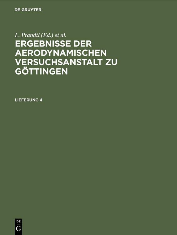 Produktbild: Ergebnisse der aerodynamischen Versuchsanstalt zu G&ouml;ttingen. Lfg. 4