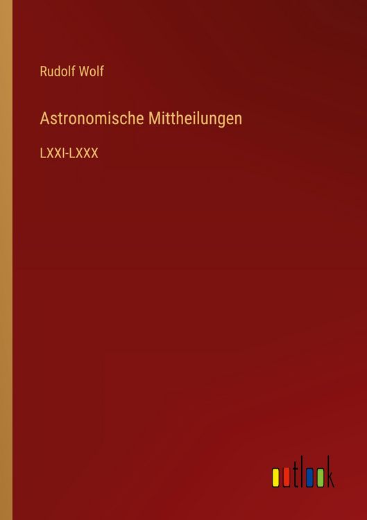 Produktbild: Astronomische Mittheilungen