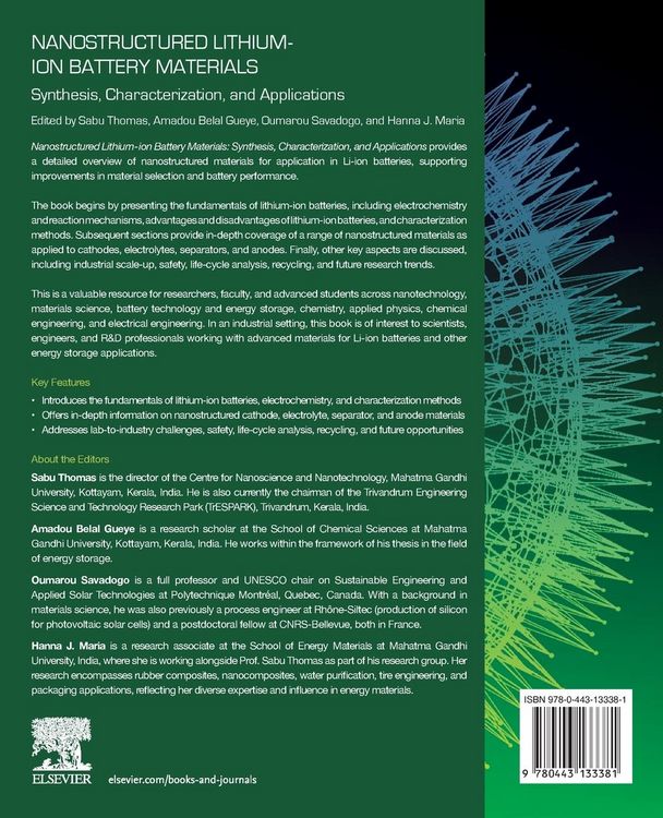 Produktbild: Nanostructured Lithium-ion Battery Materials